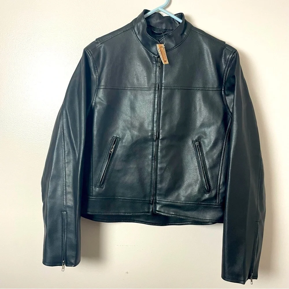 Casual Outfitters Moto Jacket - Black - Size Small - New With Tags